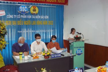 Hội nghị Đại biểu Người lao động năm 2022 Công ty CP Vận tải biển Sài Gòn