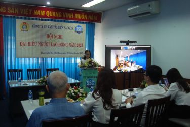 Hội nghị Đại biểu Người lao động năm 2023 Công ty CP Vận tải biển Sài Gòn